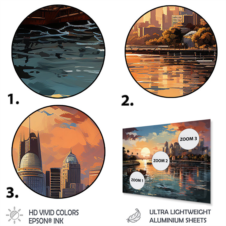 DesignArt City Singapore Popart IV On Metal 4 Pieces Print Wayfair Canada